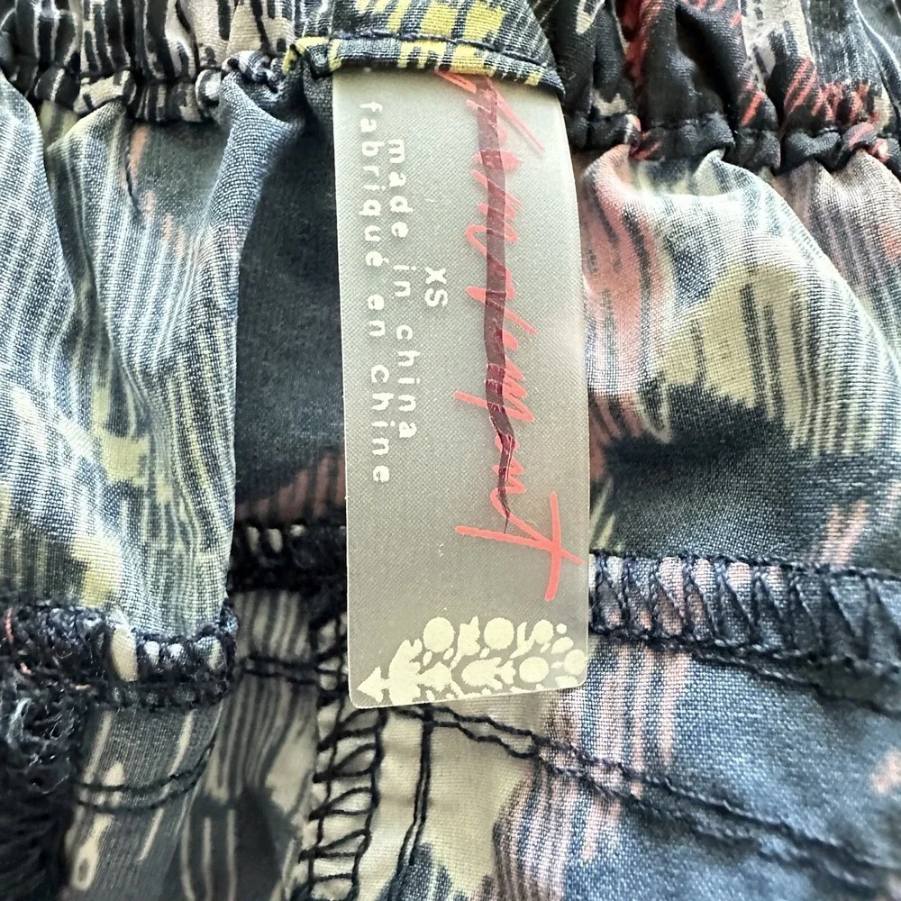 Free People Movement In The Wild Printed Athletic Shorts Supernova Combo Size XS